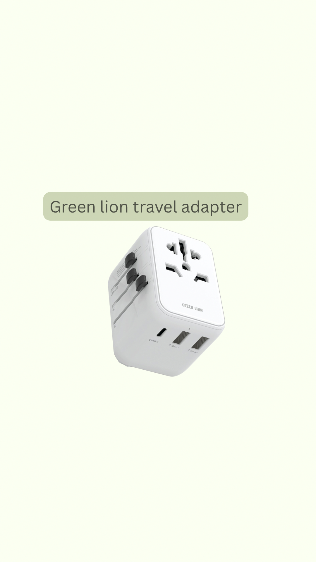 أدابتر السفر من green lion