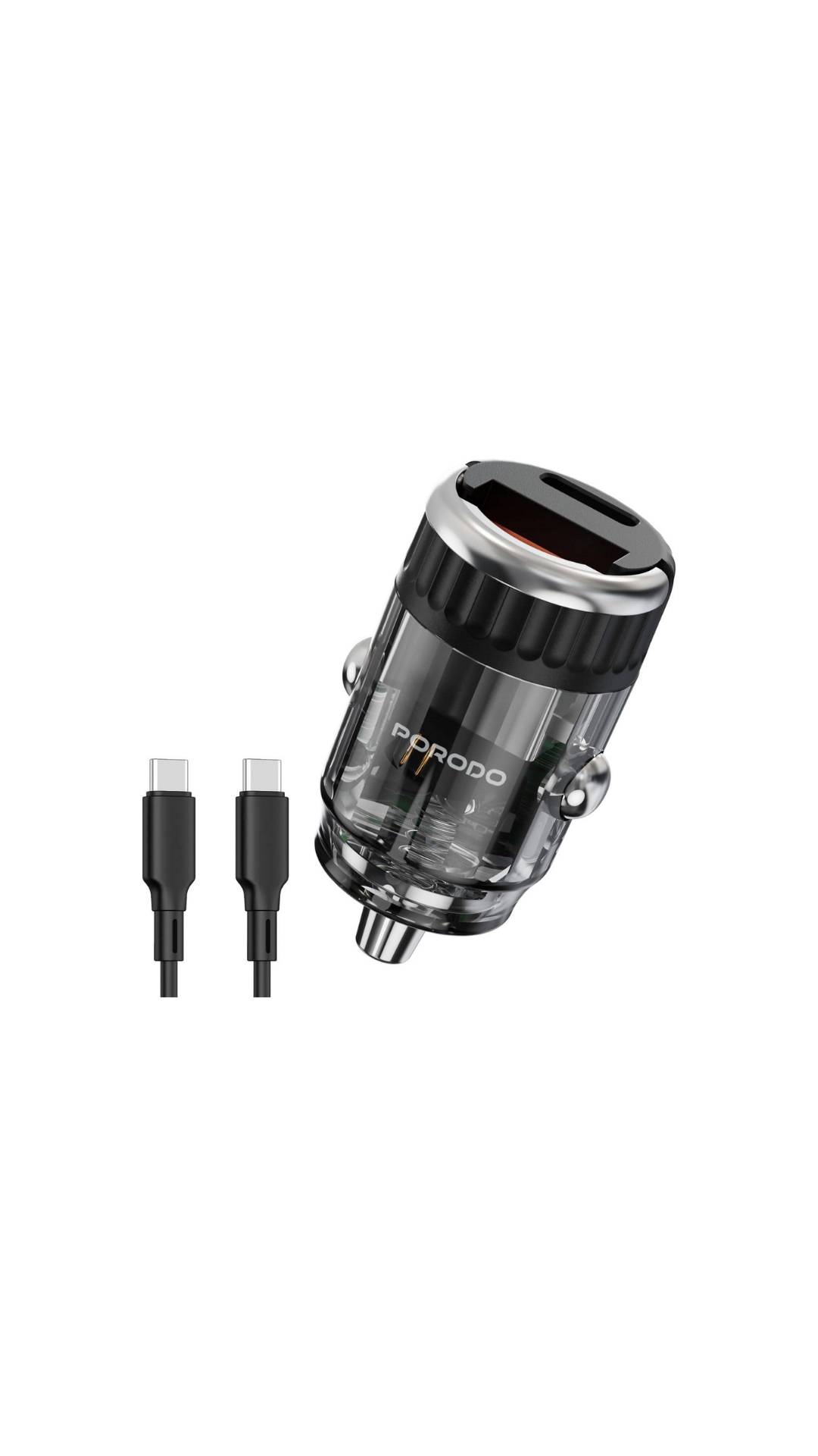 شاحن للسيارة من بورودو مع واير تايب سي 