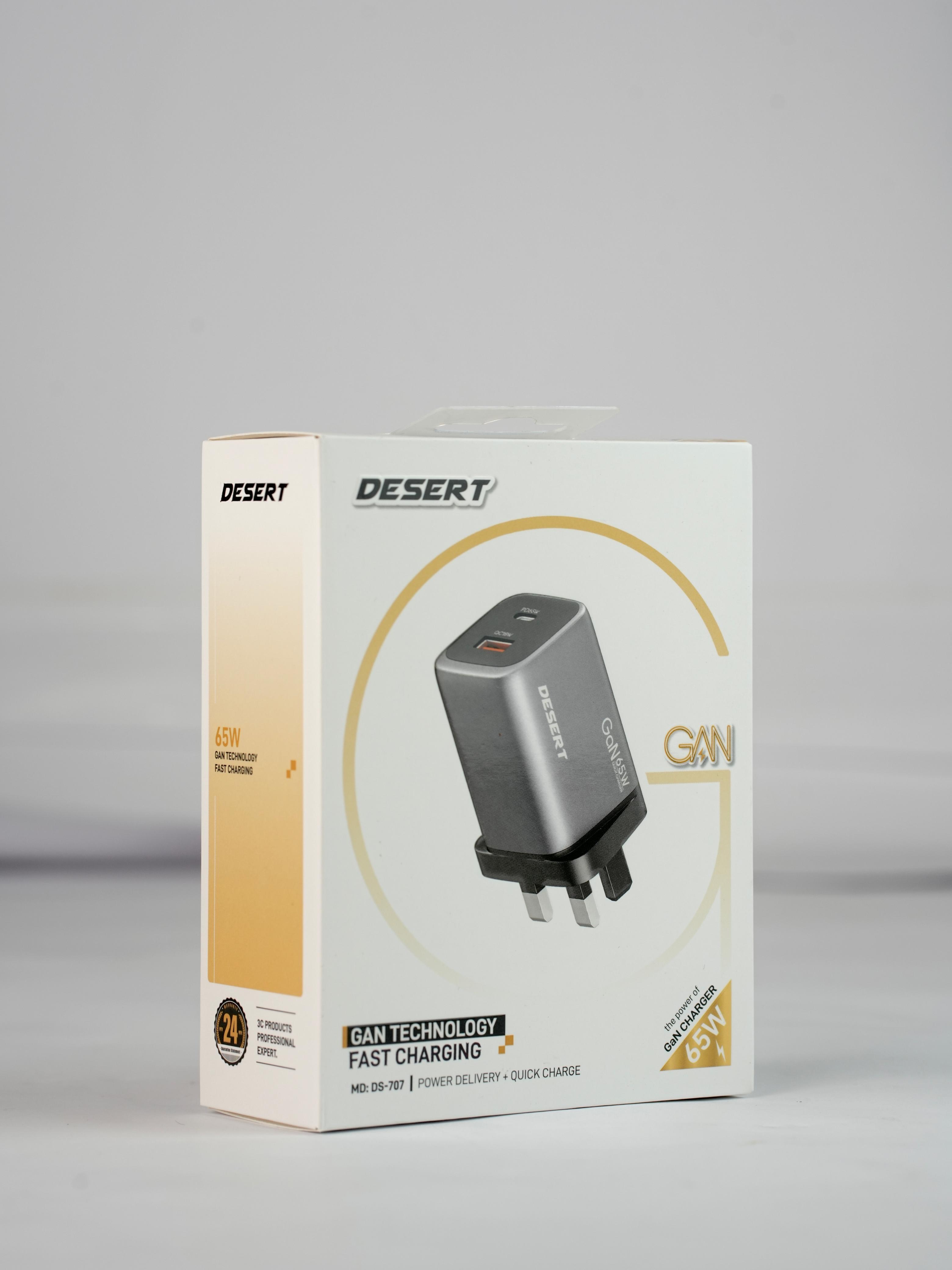 Desert 65w Gan technology fast charging