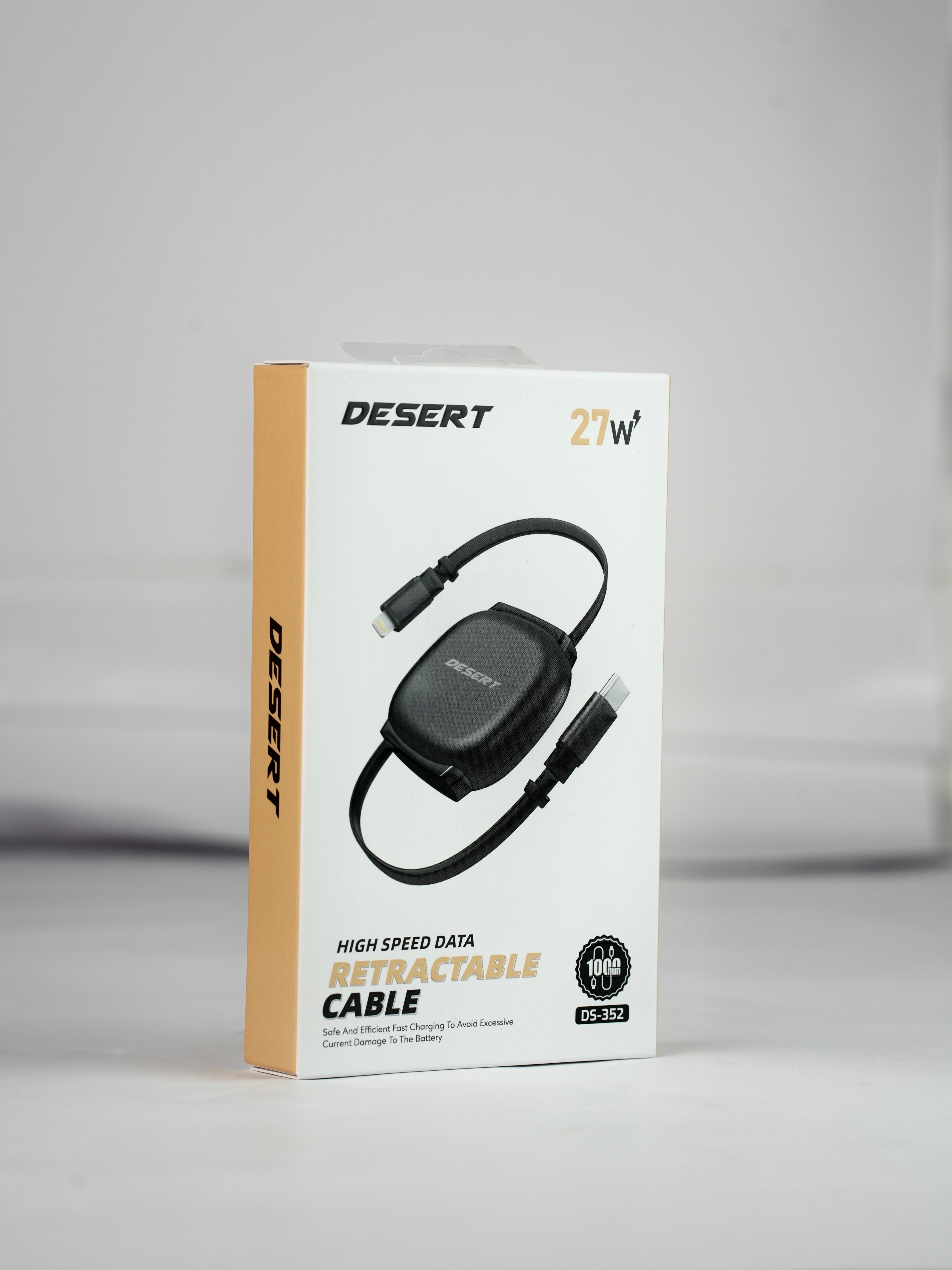 Desert c to lightning retractable cable