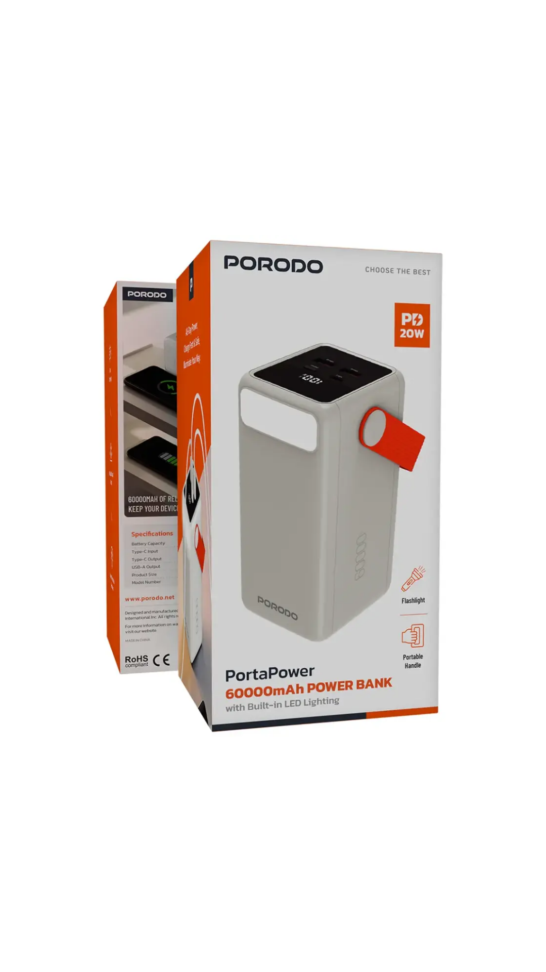 Porodo 60000 mah powerbank PD 20w