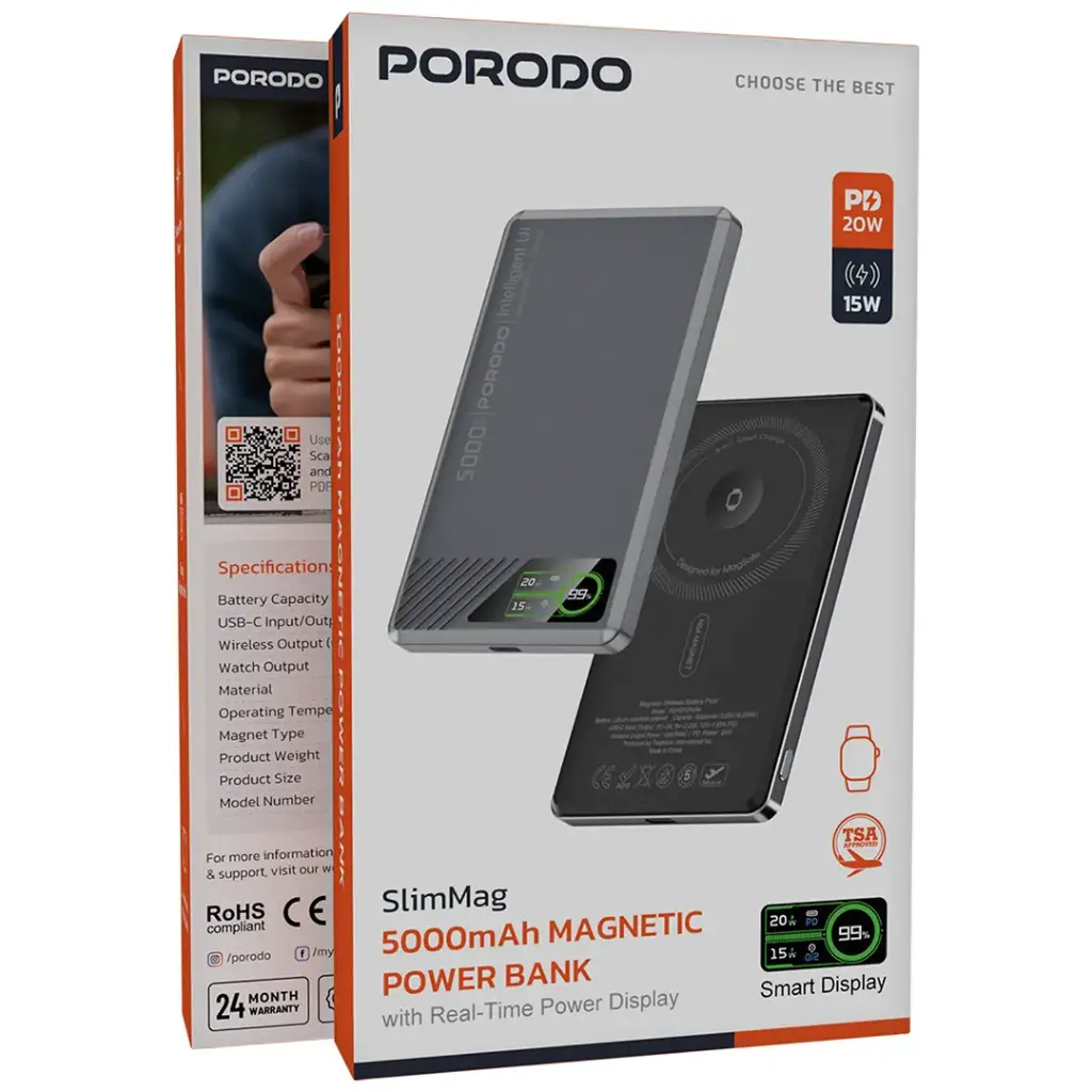 Porodo 5000 slimMag magnetic powerbank