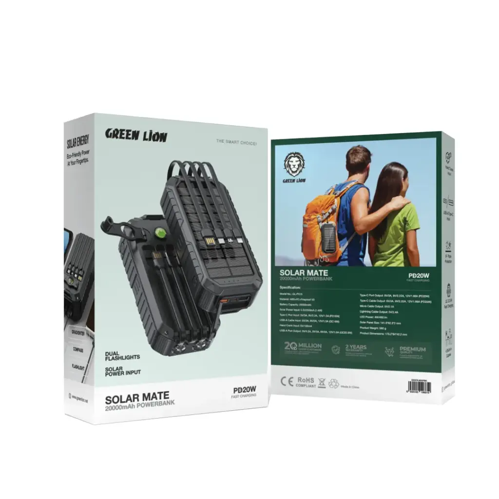  باور بانك سولار Green Lion Solar Mate (20000mAh)